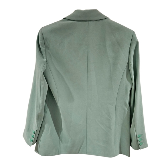 Alice + Olivia BRIGHT Green Denny Notch Blazer In Garden Green - Picture 3 of 13